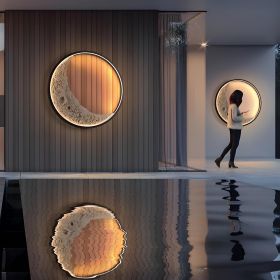3D Moon Indoor & Outdoor Wall Lamp, Moon Lamp, Wall Decorations, Waterproof outdoor wall lights